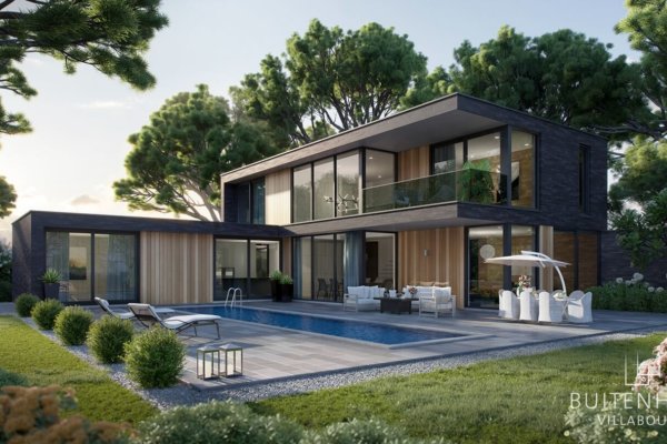 Moderne villa met licht hout – i87