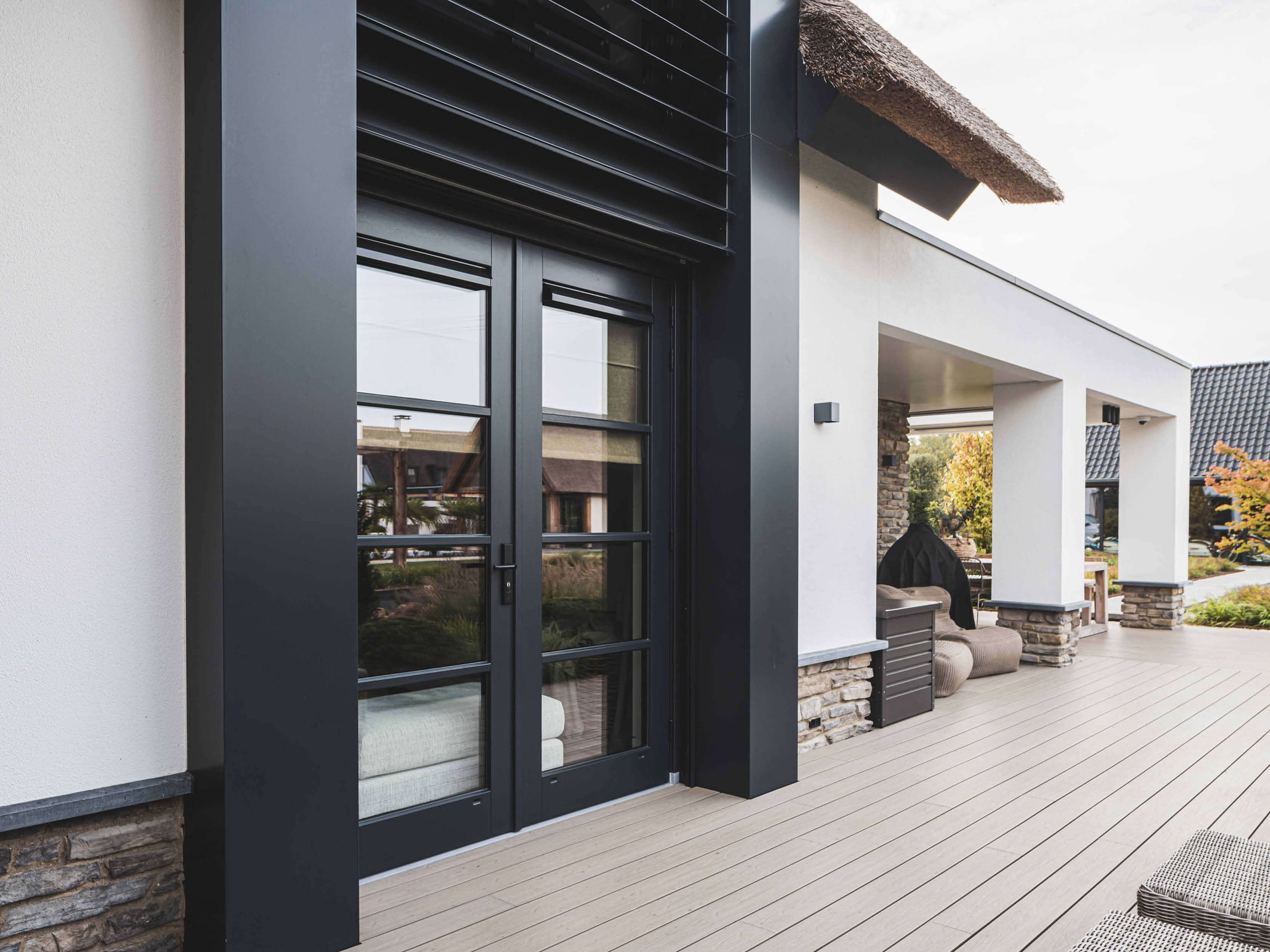 modern landhuis met rieten kap6