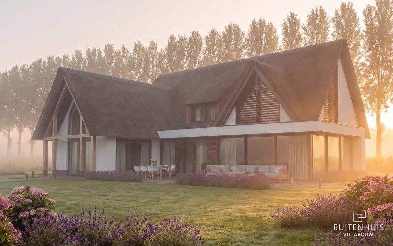Rietgedekt landhuis met moderne uitstraling – i147